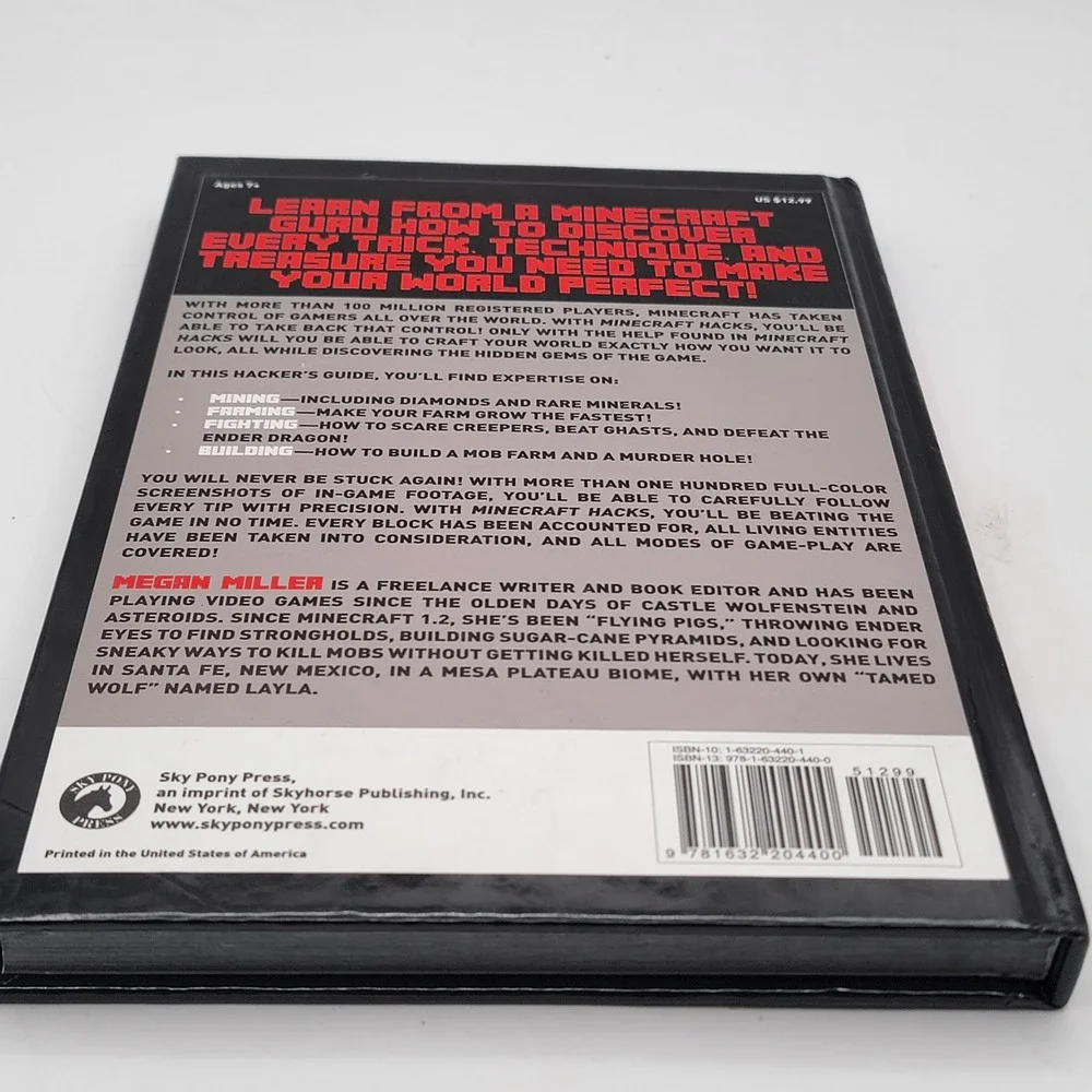 Megan Miller Minecraft Hacks & Mojang Handbooks Set‎ 5 Books Hardcover Excellent